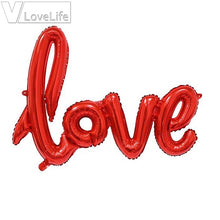 Load image into Gallery viewer, 42" Big Ligatures Love Foil Balloons 108*64cm
