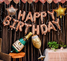 Load image into Gallery viewer, 16"alphabet Letter Foil Balloon Rose Gold