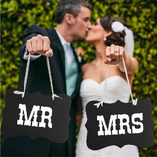 1set MR&MRS Photo Props Wedding Decorations