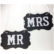 Load image into Gallery viewer, 1set MR&amp;MRS Photo Props Wedding Decorations