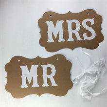 Load image into Gallery viewer, 1set MR&amp;MRS Photo Props Wedding Decorations