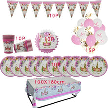 Load image into Gallery viewer, Unicorn Birthday Party Decorations Sets