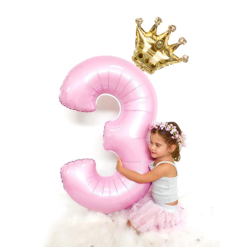 2PCS/lot 32inch Number Foil Balloons