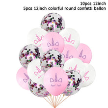 Load image into Gallery viewer, 15pcs Pink Unicorn Latex Balloon Birthday Party Decoration