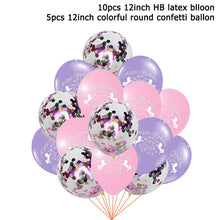 Load image into Gallery viewer, 15pcs Pink Unicorn Latex Balloon Birthday Party Decoration