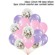 Load image into Gallery viewer, 15pcs Pink Unicorn Latex Balloon Birthday Party Decoration