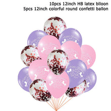 Load image into Gallery viewer, 15pcs Pink Unicorn Latex Balloon Birthday Party Decoration