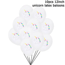Load image into Gallery viewer, 15pcs Pink Unicorn Latex Balloon Birthday Party Decoration