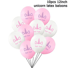Load image into Gallery viewer, 15pcs Pink Unicorn Latex Balloon Birthday Party Decoration