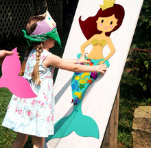 Load image into Gallery viewer, Felt DIY Craft Mermaid Themed Birthday Party Supplies