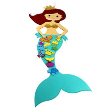 Load image into Gallery viewer, Felt DIY Craft Mermaid Themed Birthday Party Supplies