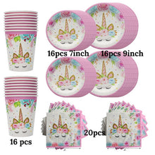 Load image into Gallery viewer, 15pcs Pink Unicorn Latex Balloon Birthday Party Decoration