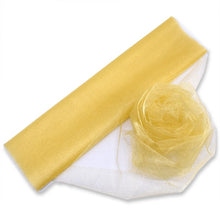 Load image into Gallery viewer, 48cm x 10m Mariage Yarn Tulle Roll Sheer Crystal Organza Fabric