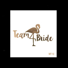 Load image into Gallery viewer, 10pc Bachelorette Party team Bride Bridesmaid temporary tattoo