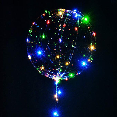 18/24inch Handle Led Balloon Luminous Transparent Helium
