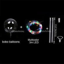 Load image into Gallery viewer, 18/24inch Handle Led Balloon Luminous Transparent Helium