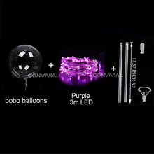 Load image into Gallery viewer, 18/24inch Handle Led Balloon Luminous Transparent Helium