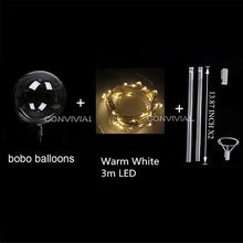 Load image into Gallery viewer, 18/24inch Handle Led Balloon Luminous Transparent Helium