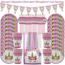 Load image into Gallery viewer, Unicorn Birthday Party Decorations Sets