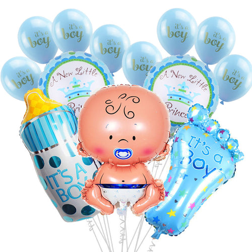 1 Set Baby Shower Baby Boy Girl Foil Balloon