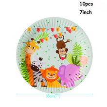 Load image into Gallery viewer, 1pcs Happy Birthday Jungle Animal Cake Topper