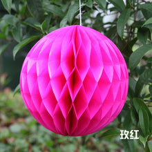 Load image into Gallery viewer, 1pc 4/6/8/10/12inch honeycomb ball paper flower lantern ball