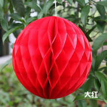 Load image into Gallery viewer, 1pc 4/6/8/10/12inch honeycomb ball paper flower lantern ball